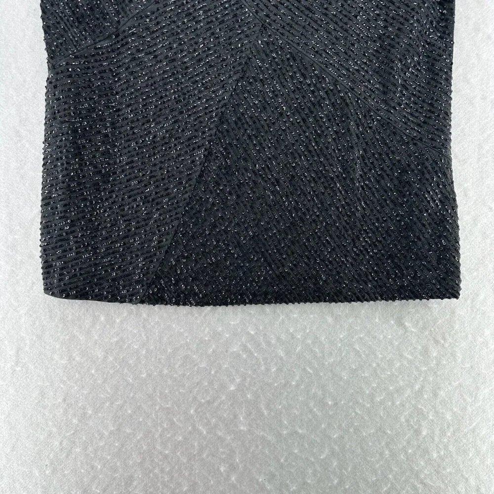 J.CREW Tank Top Womens Sz S Sequin Embellished Scoop Neck Sleeveless Black - Picture 4 of 9